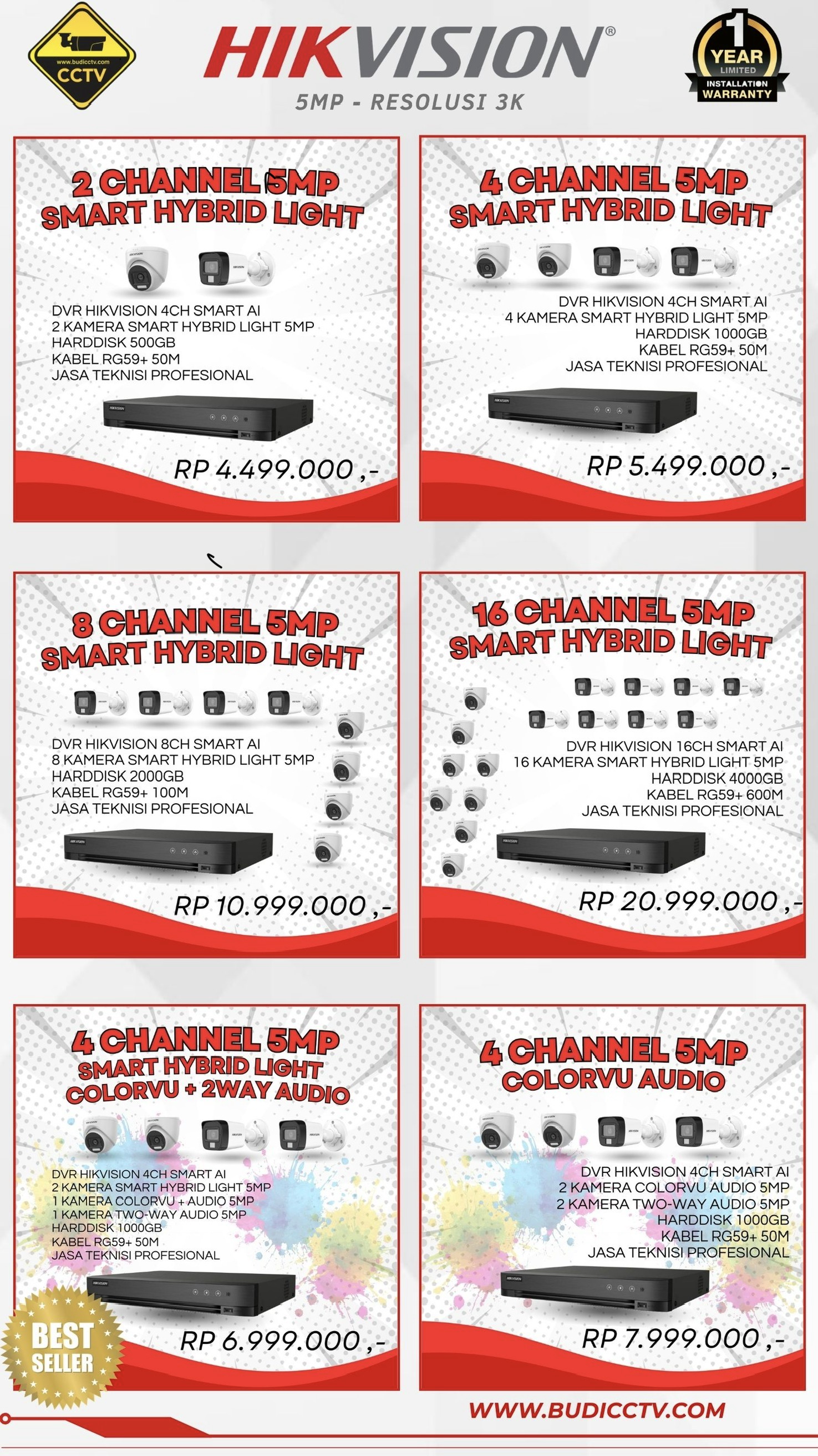 Brosur Harga 2 - Budi CCTV