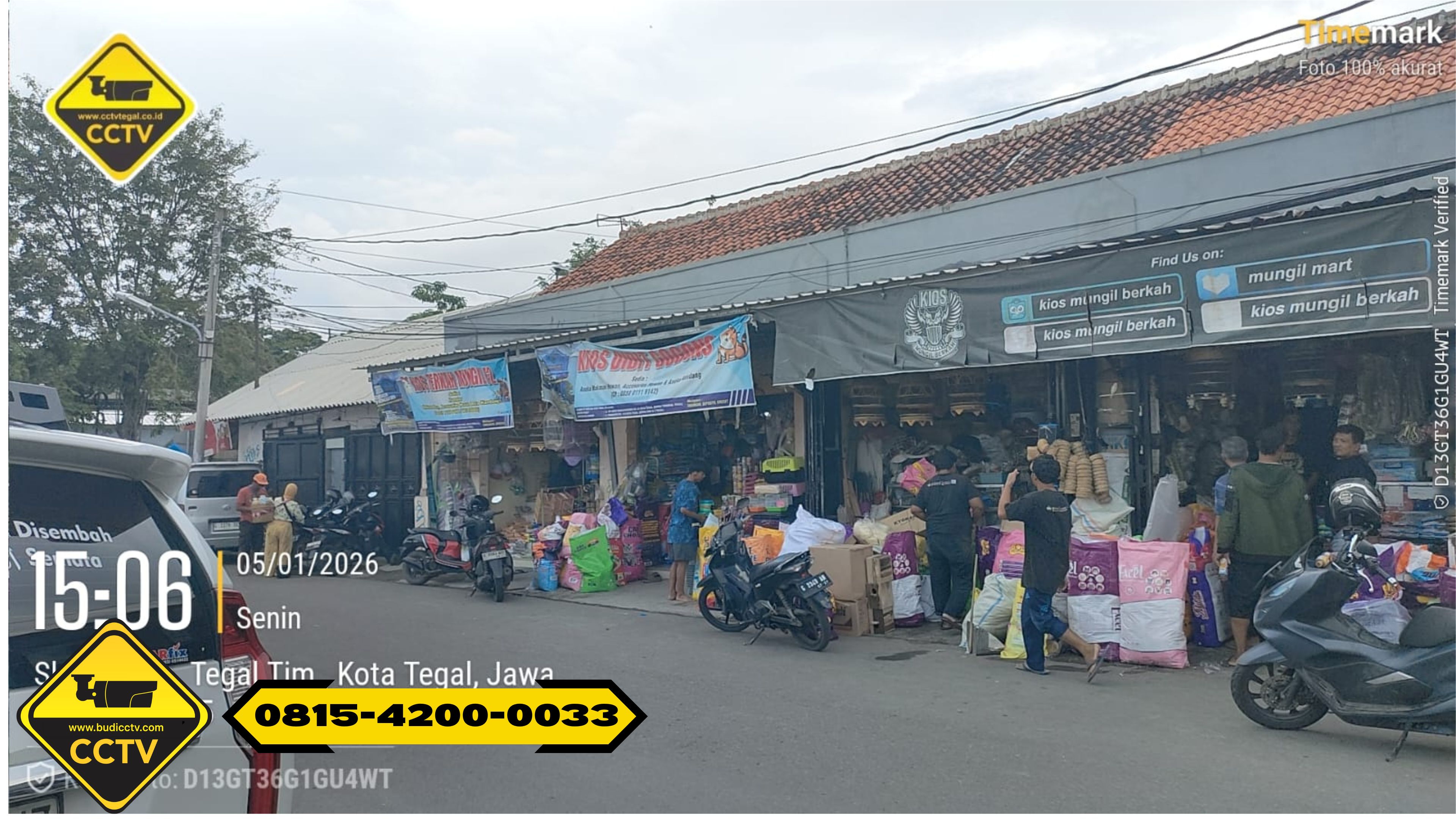 Pemasangan CCTV Hikvision 4 Channel 2MP ColorVu Audio + Two Way Audio di Ruko Kota Tegal