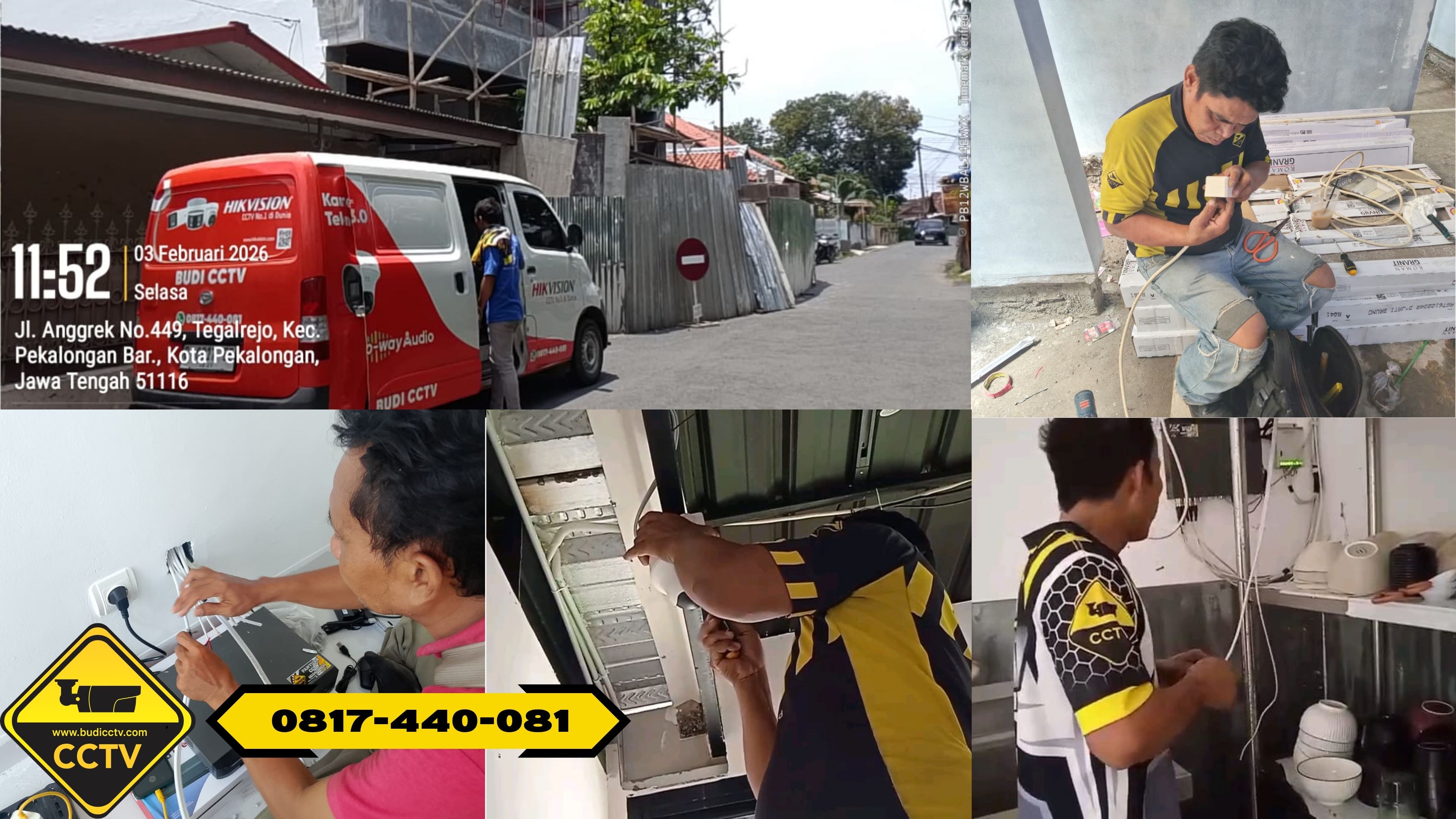 Pemasangan CCTV Hikvision 8 Channel Smart Hybrid Light 2MP di Rumah Tinggal Margasari