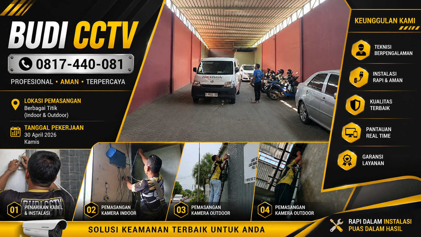 Service CCTV di AutoTeds Tegal untuk Performa Sistem yang Lebih Optimal