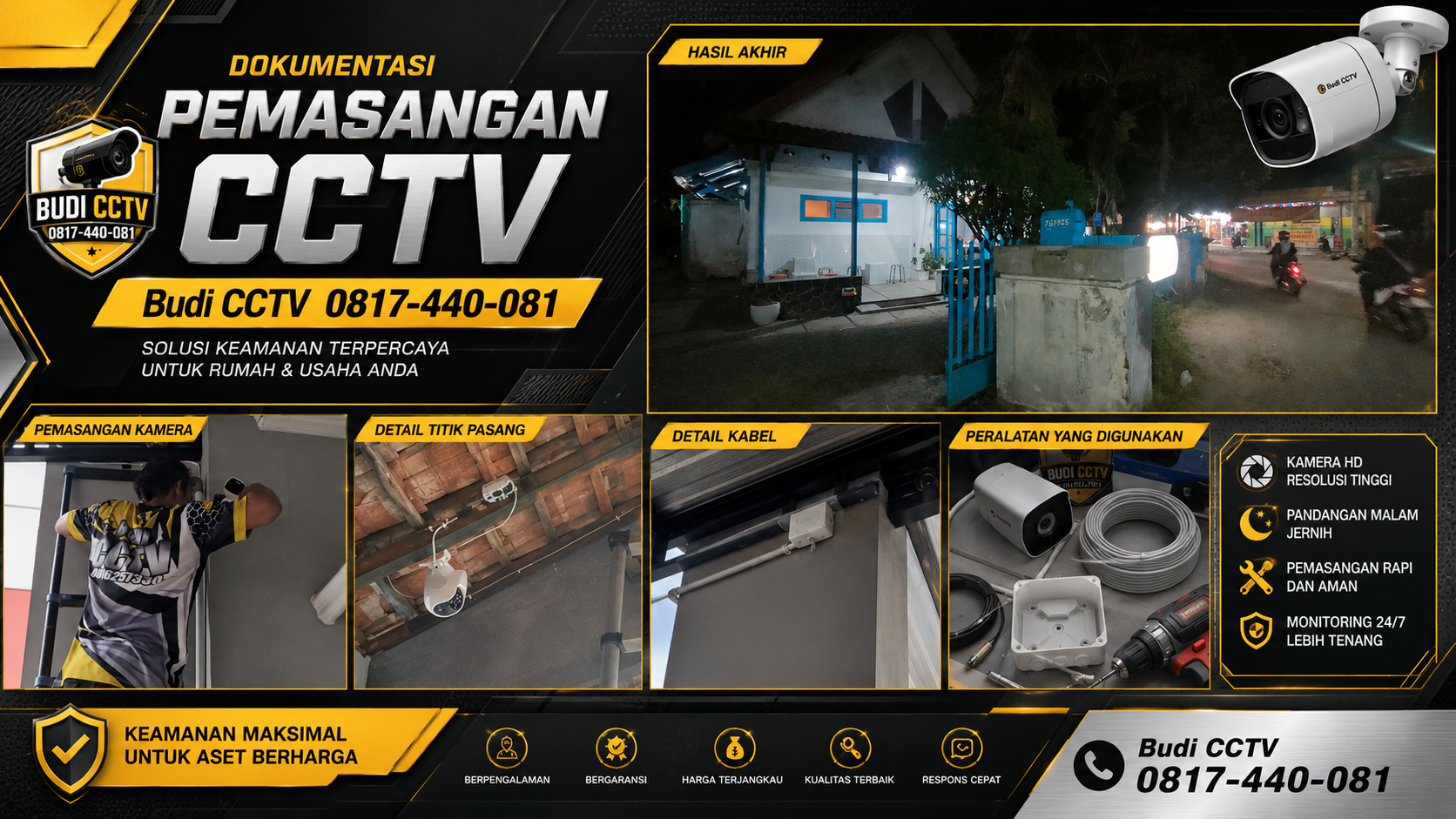 Pemasangan CCTV Ezviz H8C di Toffee Cafe Slawi