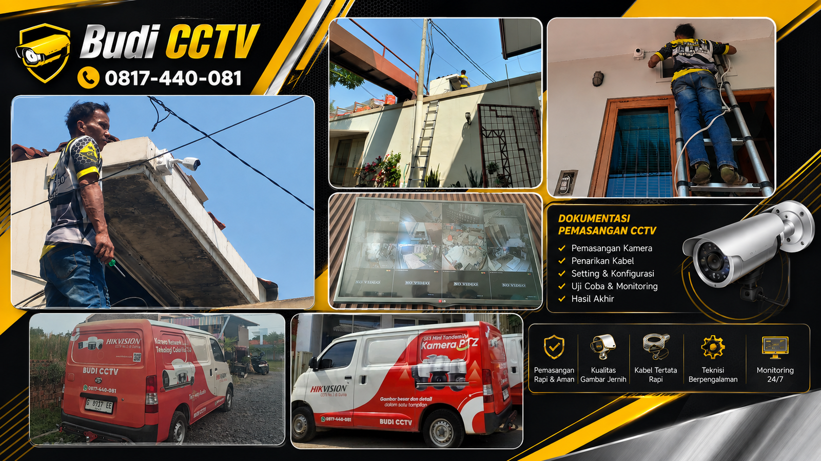 Pemasangan CCTV Hikvision di Salah Satu Rumah di Slawi
