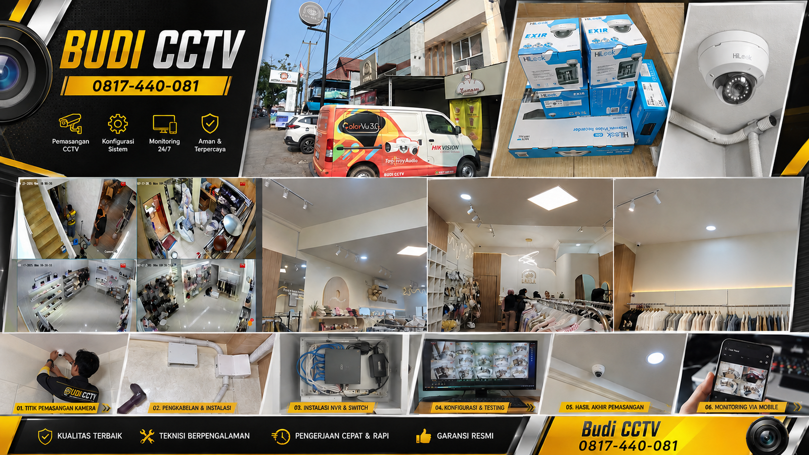 Pasang CCTV HiLook Slawi, Solusi IP Camera Modern