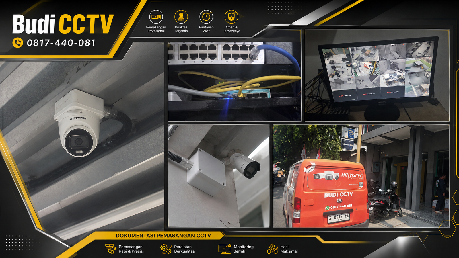 Instalasi CCTV Hikvision di Kantor Bank Slawi, Pengawasan Jangka Panjang